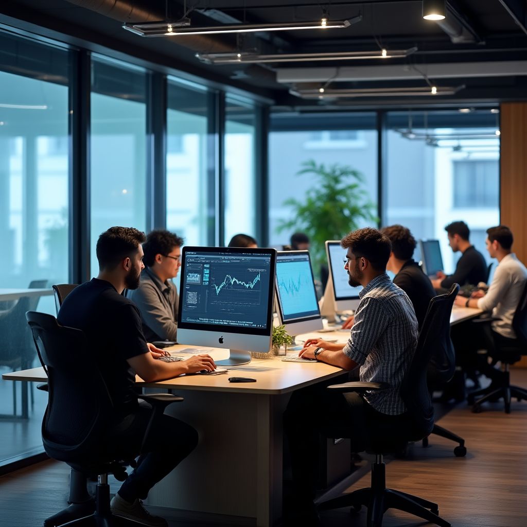 Oficina moderna de Depósitos AR